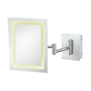 Kimball & Young Single Sided LED Hardwire Makeup / Shaving Mirror