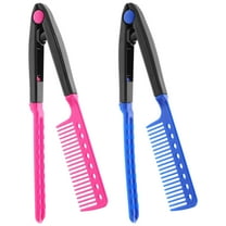 Soimiss 2Pack Hair Comb Straightener for Women Hair Blow Drying and Styling Short to Medium Hair