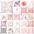 thumbnail image 2 of EIMELI 45cm x 45cm Cushion Cover Soft Multifunctional Polyester Modern Fresh Flowers Pillowslip for Family, 2 of 12