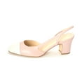thumbnail image 2 of Ivanka Trump Womens Liah Leather Cap Toe Slingback D-Orsay Pumps, 2 of 3
