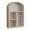White-B2, variant on YIEMEEN Elegant Wooden Desktop Organizers Glass Front Cabinet For Home Office Decoration And Storage