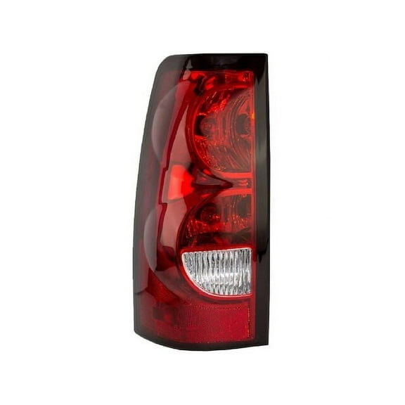 Left Driver Side Tail Light Assembly - with Dark Trim - Compatible with 2004 - 2007 Chevy Silverado 2500 HD (For Fleetside Models) (Excludes 3500 Dually) 2005 2006