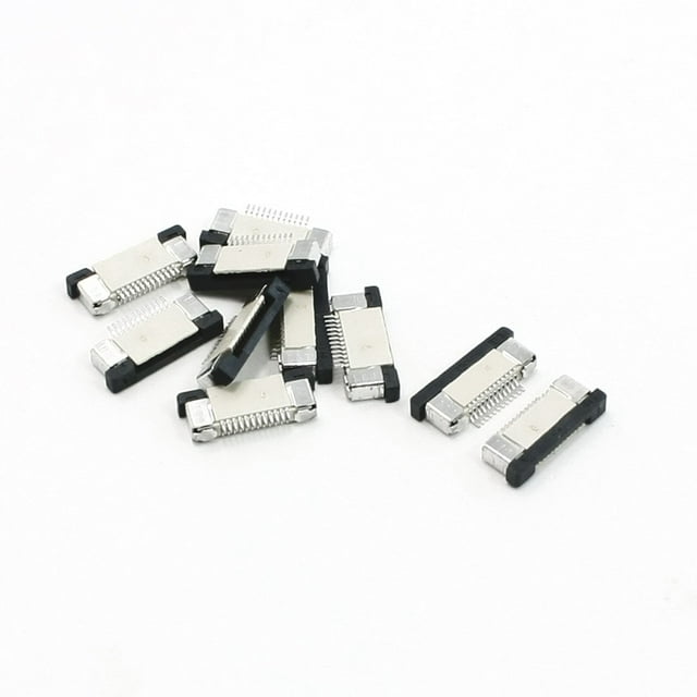 Conector FPC FFC de 10 piezas, fila simple, paso de 0.5 mm para socket de E/S DIY