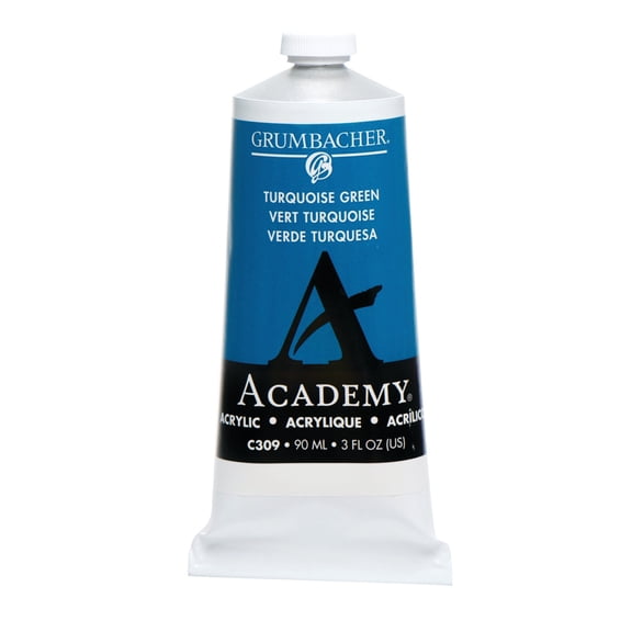 Grumbacher Academy Acrylic Paint, 90ml/3 oz Metal Tube, Lemon Yellow