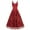 Red, variant on IBTOM CASTLE Women's 1950s Vintage Floral Embroidery Dress Flared Swing Dress Cocktail Party Wedding Dress M Apricot
