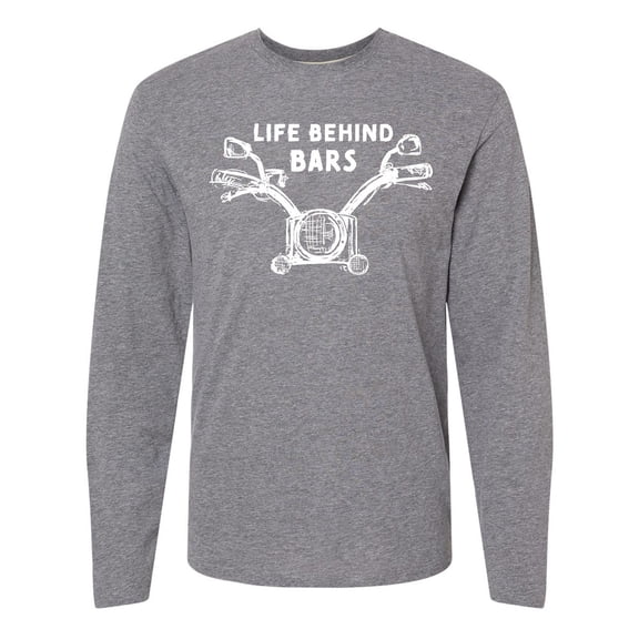 Inktastic Life Behind Bars Motorcycle Long Sleeve T-Shirt