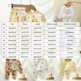 thumbnail image 3 of TOWED22 Toddler Boys Fall Winter Outfits Long Sleeve Printed Pullover Sweatshirt Elastic Waist Sweatpants Cozy Clothes 2 Piece Set(White,4-5 Y), 3 of 6