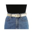 thumbnail image 4 of INSPIRE CHIC Ladies Skinny Belts PU Casual Shiny Waist Belt for Dress Jeans Single Pin Buckle Golden, 4 of 4