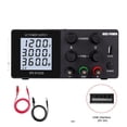 thumbnail image 2 of DC Power Supply Adjustable 4 Digit LCD Screen Lab Bench Power Source 30V 10A 60V 5A 120-V 3A AC Switching Stabilized Power Supply ,Test accurately, 2 of 7