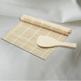 thumbnail image 3 of Moso Kit de Fabrication de Sushi en Bambou Comprenant 1 Tapis à Roulettes et 1 Pagaie à Riz, 3 of 8