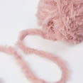 thumbnail image 3 of NICEEC 2 Skeins Super Soft Fur Yarn Chunky Fluffy Faux Fur Yarn Eyelash Yarn for Crochet Knit -Total Length 2×32m(2×35yds,50g×2)-Dusty Rose, 3 of 7