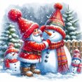 thumbnail image 1 of 5D DIY Taladro Navidad Papá Noel Arte Artesanía 40x40cm, 1 of 9