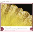 thumbnail image 4 of Classical Folding Fan Rose Red Retro Tassel Pendant Feather Hand Fan for Dancing and Photography Prop, 4 of 4