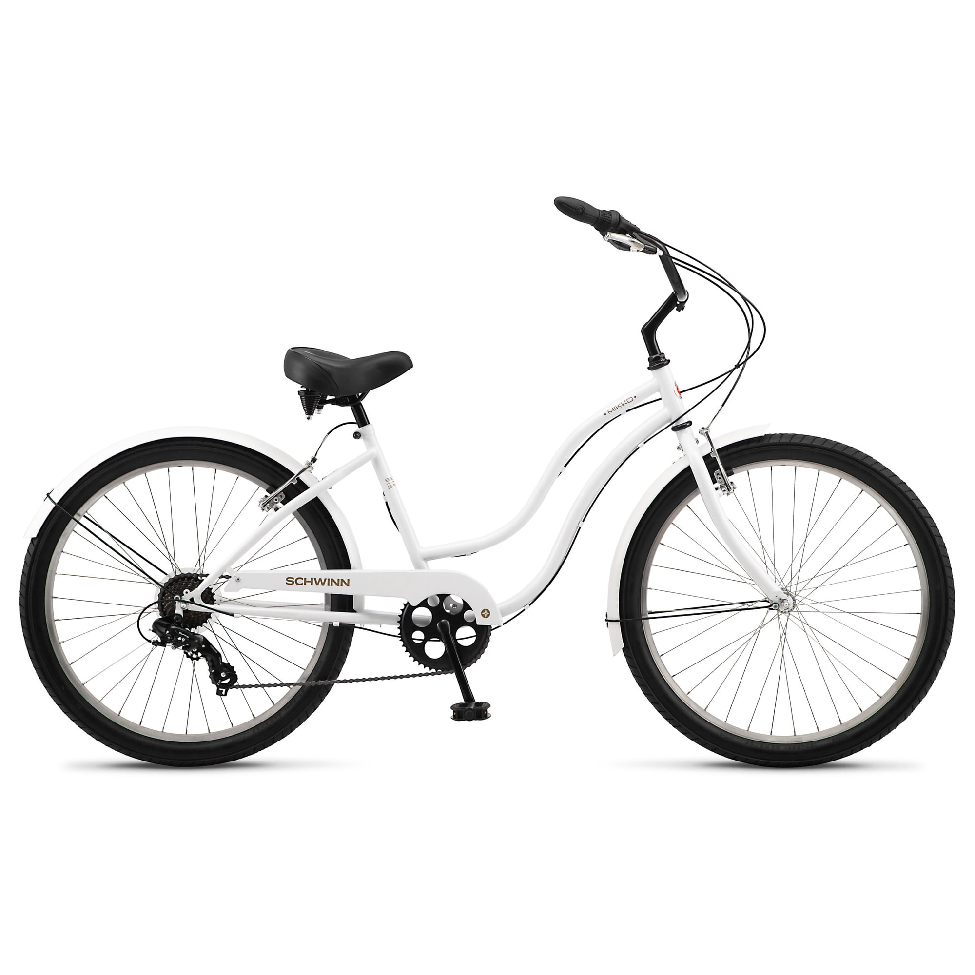 Schwinn Mikko 7 Cruiser Bike, 26 Inch Wheels, Ages 14+, White