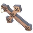 thumbnail image 2 of Olive wood Coptic Cross Laser Pendant(8cm or 3.15" long ), 2 of 2