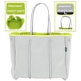 thumbnail image 3 of Bolso de Playa QOGiR de Neopreno con Bolsillo Interior con Cierre Gris, 3 of 7