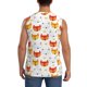 thumbnail image 4 of Balery Cute Fox with Heart Camisetas sin mangas para hombre, absorbe la humedad y protege contra el mal olor.-Medium, 4 of 7