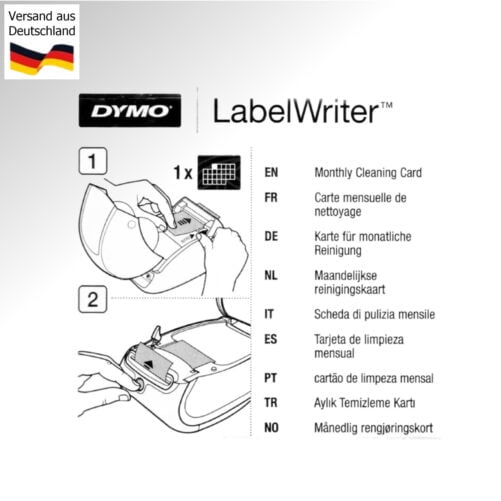 LabelWriter Cleaning Cards (10/Box)