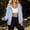 Blue, variant on Womens Lightweight Waterproof Zip Up Hooded Jacket Packable Casual Outdoor Hiking Travel Windbreaker Coat