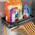 thumbnail image 3 of PENGXIANG Space-saving Drain Rack Versatile Wall-mounted Drain Rack with Towel Hanger Detachable Tray Efficient Kitchen Organizer for, 3 of 5