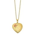 thumbnail image 2 of Diamond2Deal 10K Tri-Color Gold w/ 12k Accents and 14k Gold-filled Chain Necklace for Women 18", 2 of 5