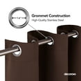 thumbnail image 4 of Deconovo Energy Efficient Grommet Blackout Curtains Set of 2 - Thermal Insulated Window Curtains for Nursery Room (52x54 inch, Chocolate, 2 Panels), 4 of 7