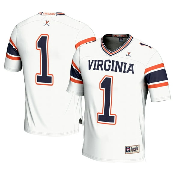 Men's GameDay Greats #1 White Virginia Cavaliers Football Jersey