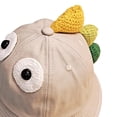 thumbnail image 3 of Sombrero de sol ajustable plegable Zulema para niñas Beige Gorra de sombrero de dibujos animados, 3 of 7