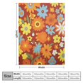 thumbnail image 4 of Chilfamy Flowers Jigsaw Puzzle Folk Art Throw Blanket Super Soft Flannel Blanket for Bed Sofa Living Room Decor All Seasons Exquisite Gifts 40x50in, 4 of 6