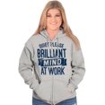 thumbnail image 3 of Billiant Mind Autism Awareness Zip Up Hoodie Men's Women's Brisco Brands L, 3 of 6