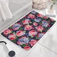 thumbnail image 3 of Pioneer Flower Floral Print Flannel Non Slip Door Rugs,Washable Door Mats Indoor,Decorative Door Mats,Dirt-Resistant and Absorbent Doormat for Entrance,Bedroom,Kitchen,Bathroom,23.5"x16", 3 of 5