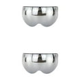 thumbnail image 3 of Langgg Universal Motorcycle Half-face W-shaped Visor Windproof Sun Protection Screen Headgear Accessories Silver 2Set, 3 of 6