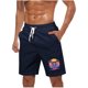 thumbnail image 1 of Pantalones Cortos Casuales para Hombre Imprimir con Bolsillos Pantalones de Playa de Cintura Elástica, Pantalones Cortos de Cintura Elástica para Hombre, 1 of 5