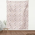 thumbnail image 3 of Ambesonne Bicycle Fabric by the Yard Upholstery, Men and Women on Bikes Art, 1 Yard, Pale Rose Multicolor, 3 of 4