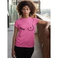 thumbnail image 3 of Breast Cancer Support Mastectomy Scar Survivor Women's T-shirt, XL, Azalea Pink, 3 of 5