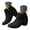 Black, variant on Women Ankle Boots Round Toe Tassel Short Booties Suede Dress Western Shoes with Side Zippers