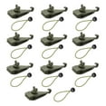 thumbnail image 3 of 10x Clips para lona, abrazaderas para lona con 10 cuerdas elásticas, sujetadores multiusos para tienda, soporte de Clips para pancartas, cubierta para Cordón Verde, 3 of 9