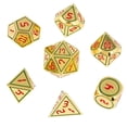 thumbnail image 4 of Juego de dados poliédricos de Metal de aleación de Zinc de 7 piezas de 14mm para juguetes B si Zulema Dados poliédricos, 4 of 8