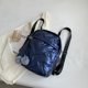 thumbnail image 3 of Bolsa Mochila impermeable con pompón y bolas mochilas escolares acolchadas para mujer de color sólido (azul) Likrtyny Para Estrenar, 3 of 6
