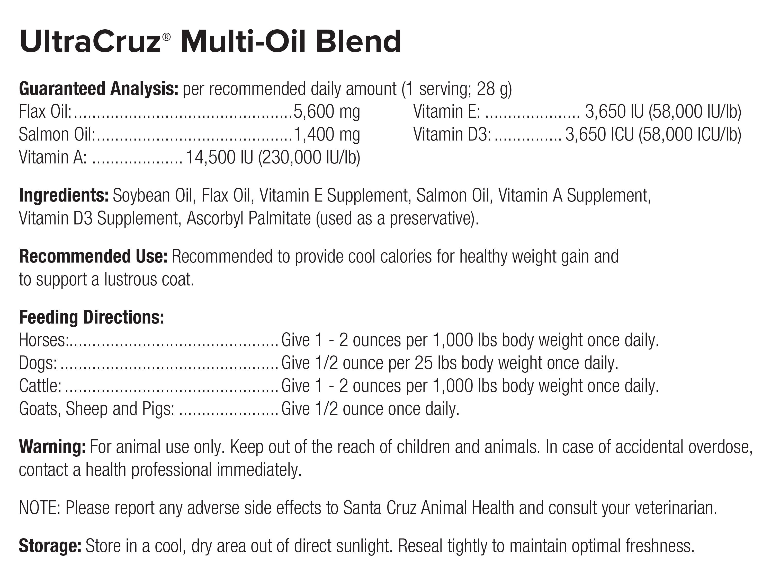 UltraCruz® Equine Multi-Oil Blend, 1 gallon