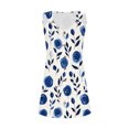thumbnail image 7 of Daiosportswear Sundresses for Women Vacation Summer Dresses Beach Swim Suit Cover Ups Sleeveless Button Down Spring Sun Dress,Cover-Up for Women Beige XXL(XXL), 7 of 7