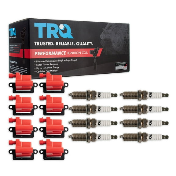TRQ Ignition Coils & Spark Plugs Fits 1999-2007 Cadillac Chevrolet GMC Hummer TKA05946