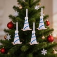 thumbnail image 4 of Christmas Tree Decor Ornaments, Christmas Cones shaped Sequined Hat Christmas Tree Decoration, Home Accessory Handmade Hat Christmas Pendant for Holiday Tree, Room Display, Party Decor, 4 of 6
