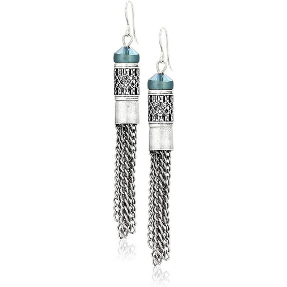 Alex and Ani Holiday Tassel Hook Earrings Silver One Size