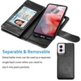 thumbnail image 5 of Njjex Anti-Scratch Wallet Cell Phone Case for Motorola Moto G Power 2024 5G, Black, 5 of 6