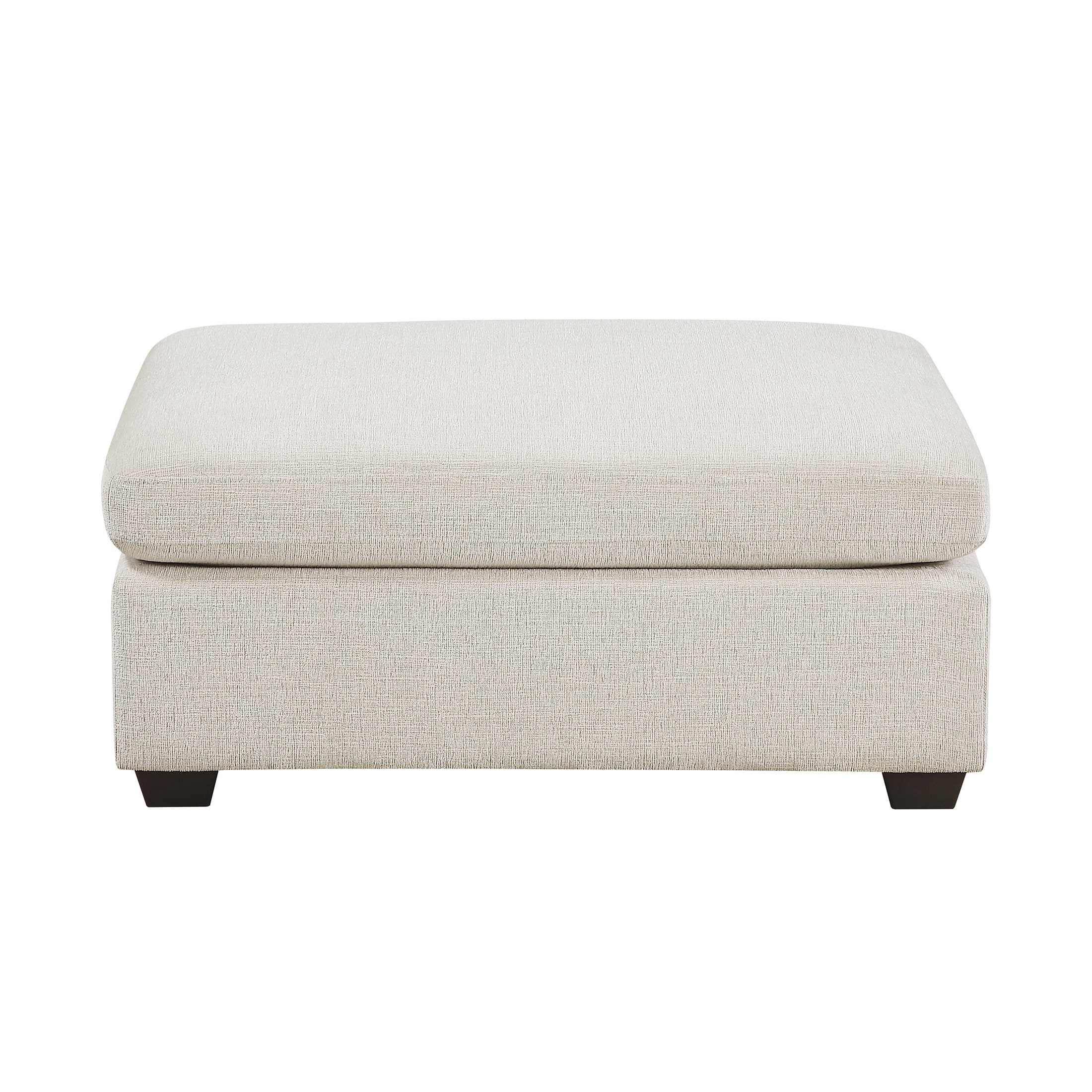 OakvillePark Crestiva Chenille Ottoman, Beige