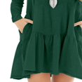 thumbnail image 3 of Women Casual Spring Ruffle Hem Long-Sleeved Casual One-Piece A Line Solid Swing Mini Dress, 3 of 6