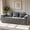 Gray, variant on BYBYME 3 Seater Couch,Modern Comfy Modular Chenille Sofa with 3 Pillows for Living Room,Sofa in A Box,No Assembly Required,DGreen