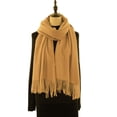 thumbnail image 2 of LEKODE Long Scarves for Women Thick Shawl Pashmina Shawls Winter Scarf for Women Womens Scarfs Scarf for Women Winter Womens Scarves Khaki One Size, 2 of 6