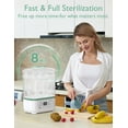 thumbnail image 3 of Stérilisateur et séchoir de biberons électrique 8-en-1 Momcozy – Pour biberons, accessoires bébé et tire-lait, 3 of 11